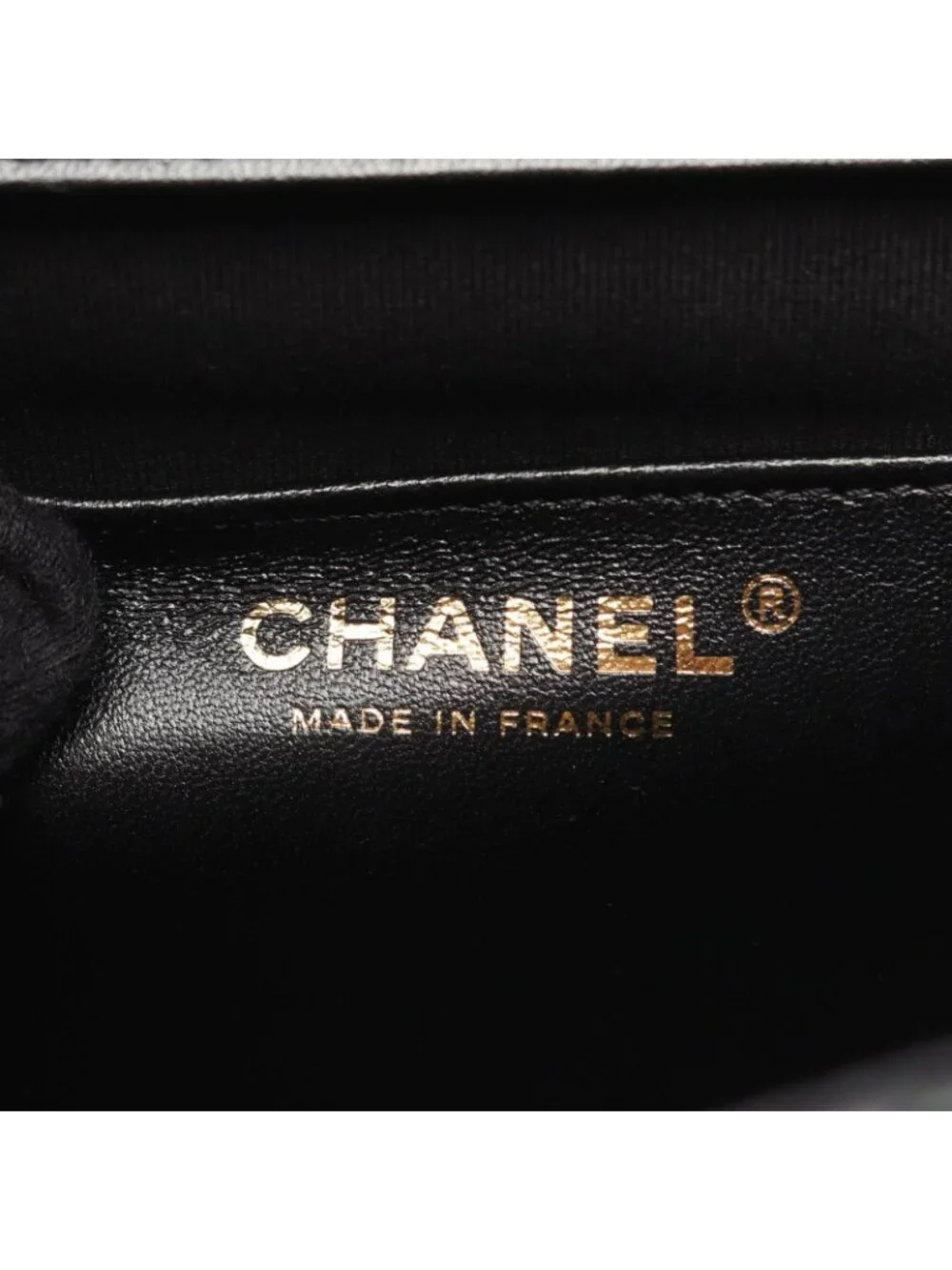 Chanel Shoulder Bag Quilted Black Lambskin Small Flap Chain